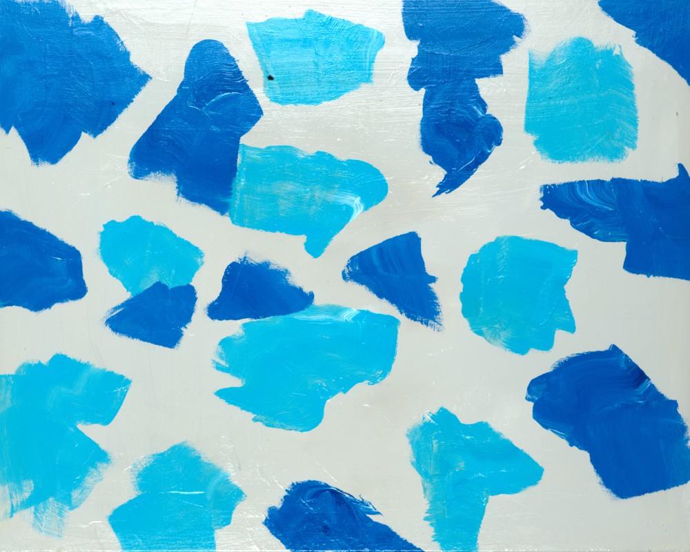 Acryl-Gemälde Pollok Painting blue notes 1